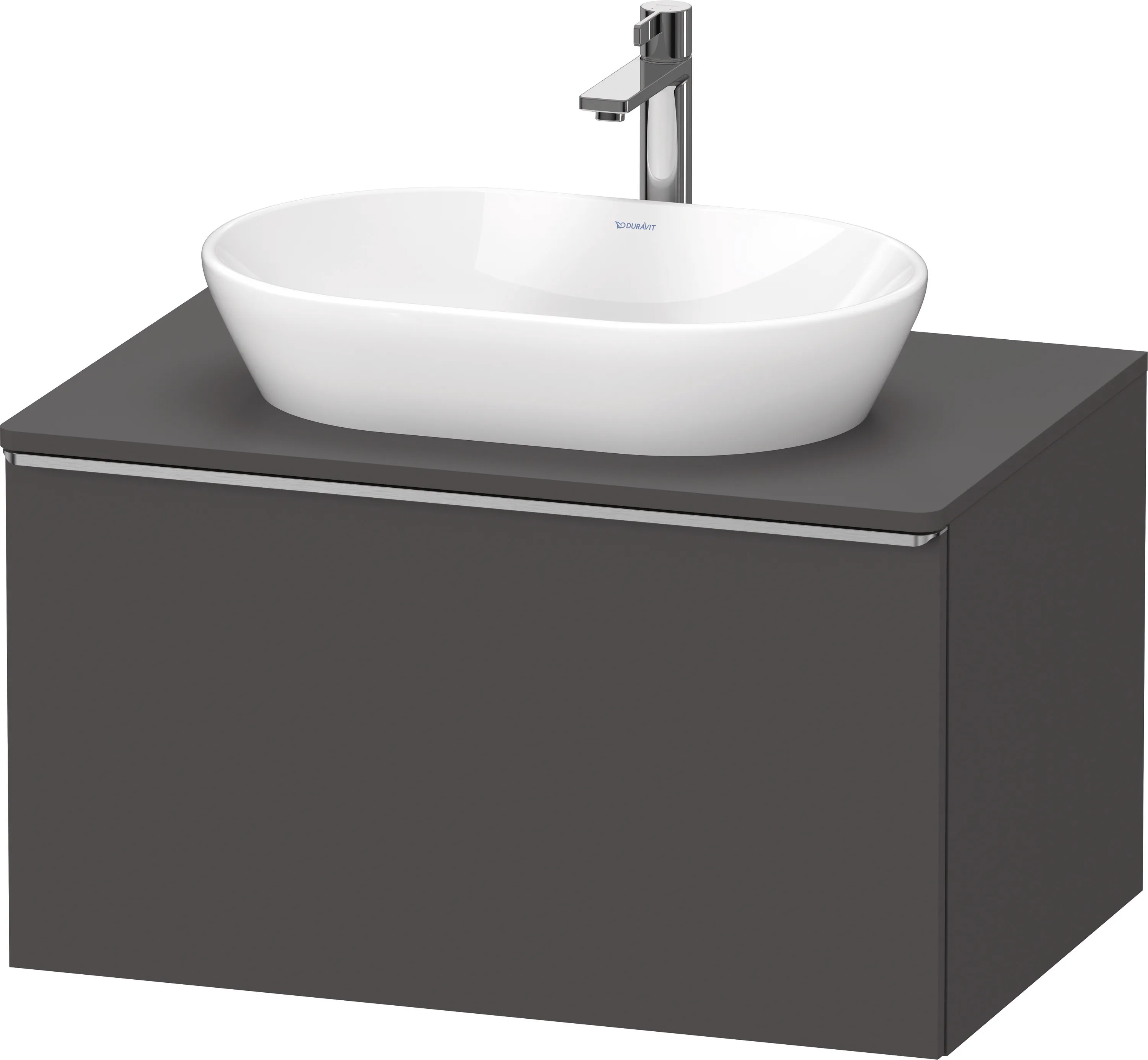 Duravit Waschtischunterschrank wandhängend „D-Neo“ 80 × 45,9 × 55 cm Graphit Matt