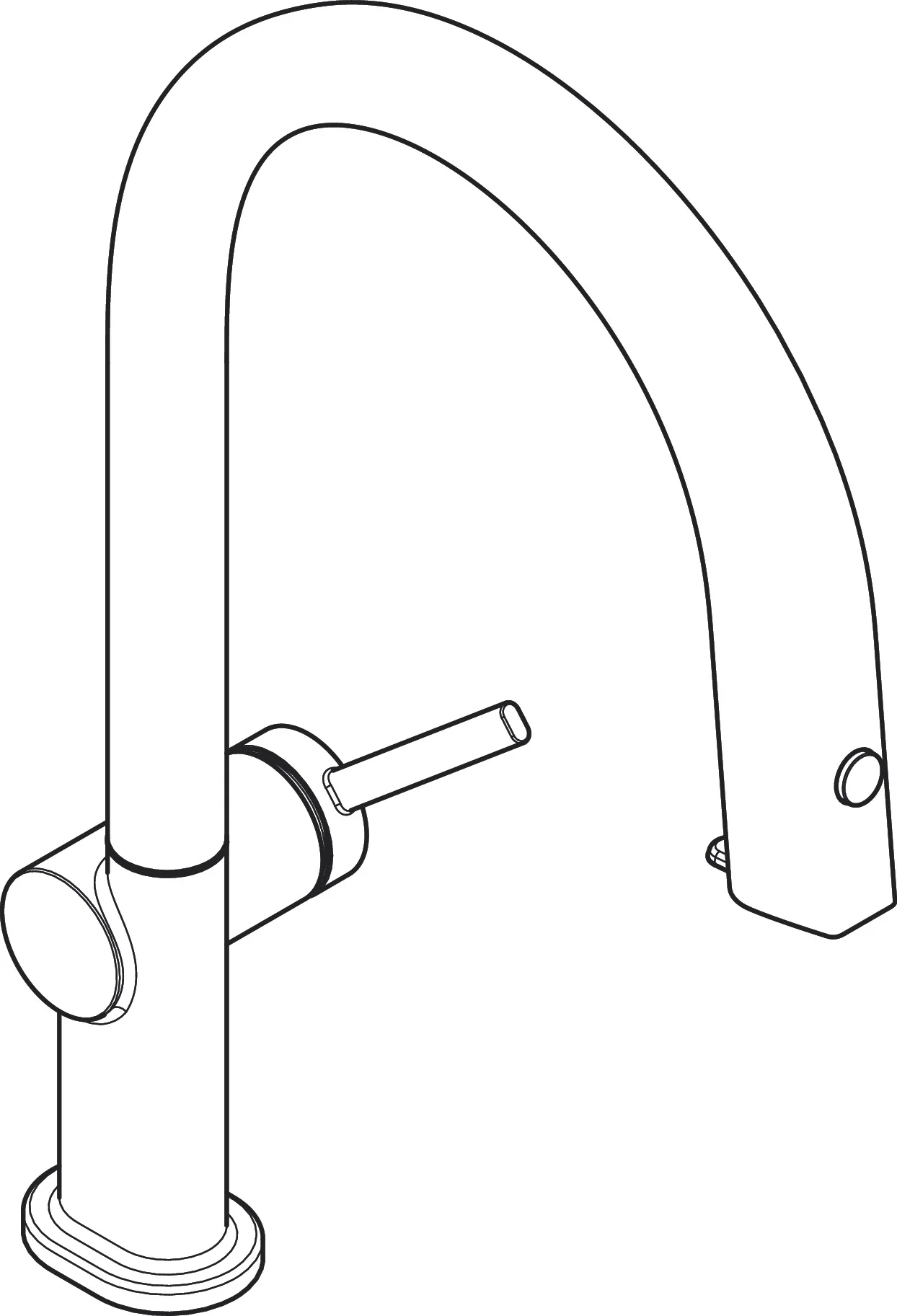 Hansgrohe Aqittura M91 Einhebel-Küchenmischer mit Ausziehschlauch, Edelstahl-Optik, 35 mm Hahnlochbohrung, max. Auszugslänge 76 cm