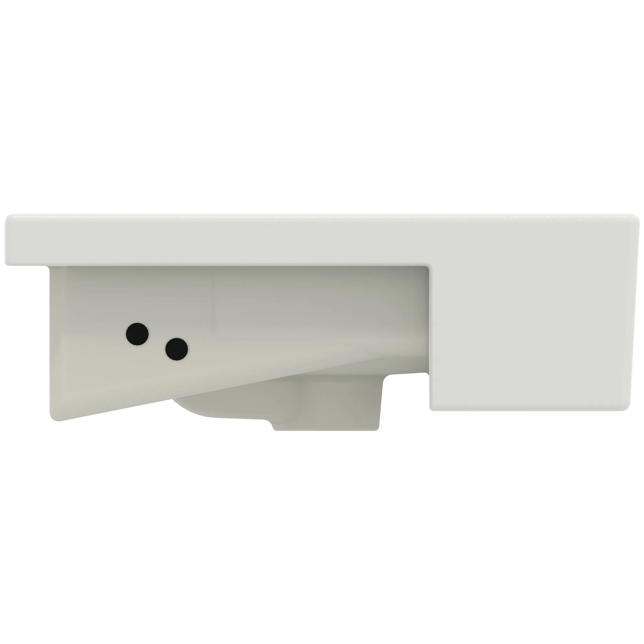 Waschbecken „Extra“ 50 × 42 × 14,5 cm, Hahnlochposition mittig in Seidenweiß Waschbecken „Extra“ 50 × 42 × 14,5 cm, Hahnlochposition mittig in Seidenweiß