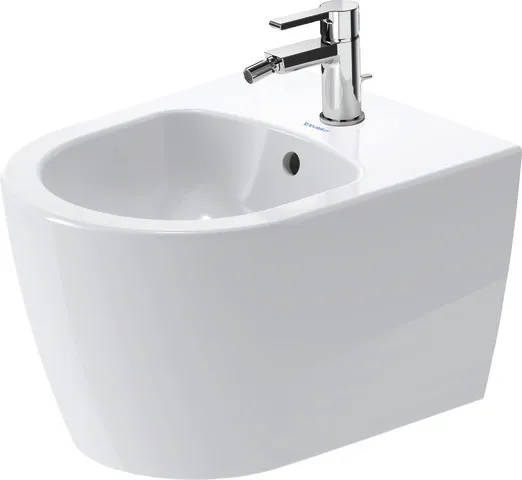Duravit Wand-Bidet „ME by Starck“, Befestigung sichtbar 37 × 48 × 29 cm in Weiß Seidenmatt Duravit Wand-Bidet „ME by Starck“, Befestigung sichtbar 37 × 48 × 29 cm in Weiß Seidenmatt