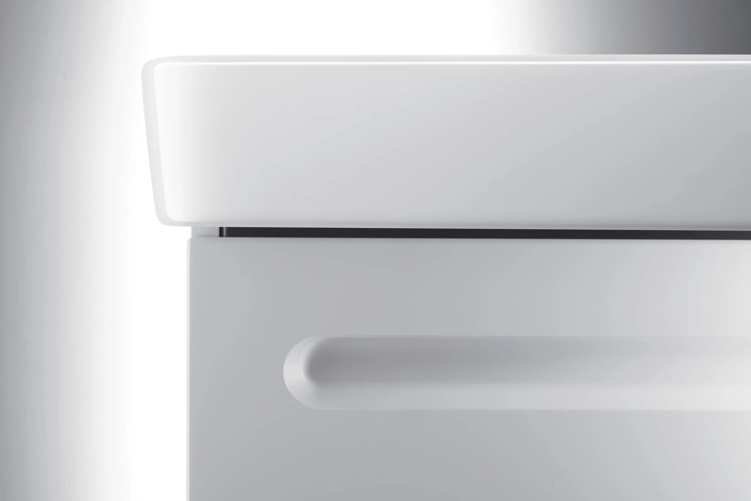 Duravit Waschtischunterschrank wandhängend „No.1“ 74 × 47,8 × 42,6 cm in Beton Matt