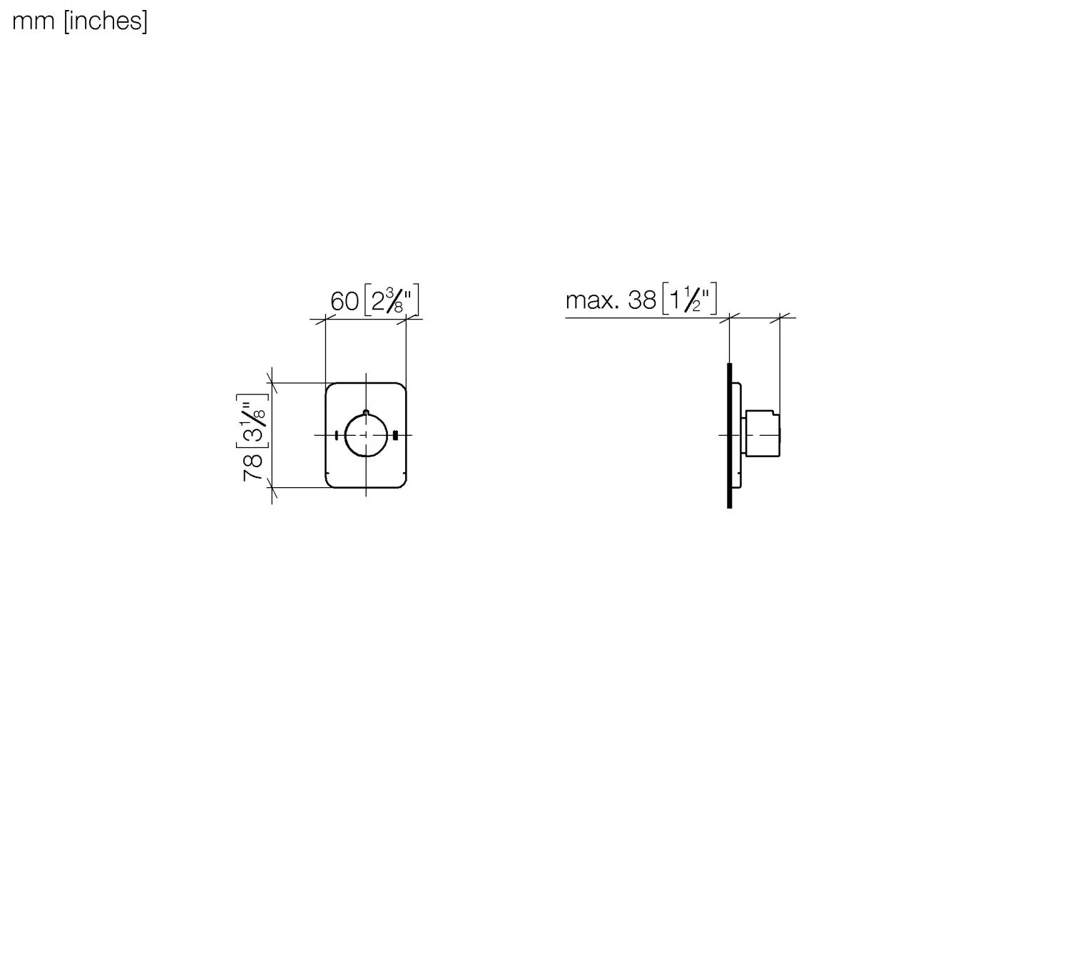 Dornbracht LULU UP-Zweiwege-Umstellung - Chrom Dornbracht LULU UP-Zweiwege-Umstellung - Chrom