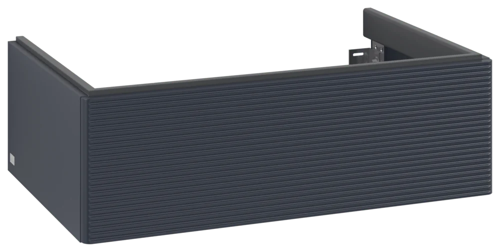 Villeroy & Boch Waschbeckenunterschrank Antao K01, Eckig Midnight Blue Matt Lacquer, 788x256x496 mm, Höhe 256 mm, Wanneneinbaumaß 496 mm
