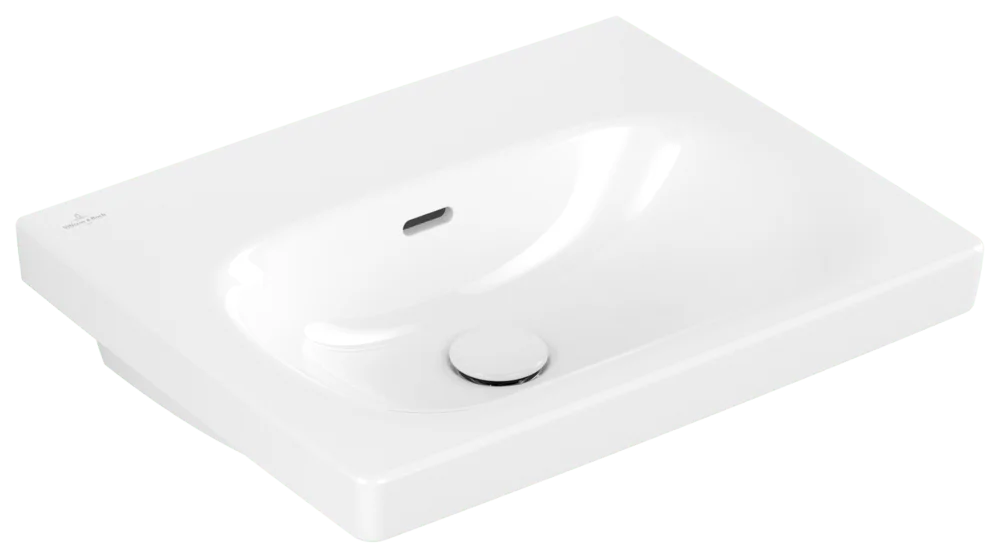 Villeroy & Boch Waschbecken Skyla 5A5157, 550x445mm, Rechteck, Überlauf, Weiß Alpin
