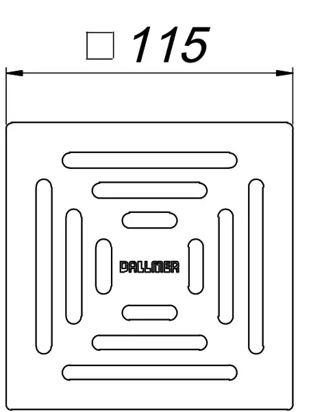 Rost E 115, 115 x 115 mm Rost E 115, 115 x 115 mm