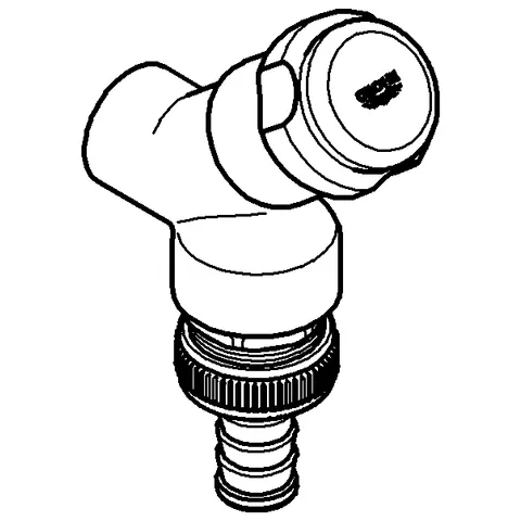 Armaturenkombination 41190, DN 15, Wandmontage, Schrägsitzausführung, Sicherungseinrichtung Typ HD, Fettkammer-Oberteil 1/2'' für den absperrbaren Schlauchanschluss, eigensicher, chrom Armaturenkombination 41190, DN 15, Wandmontage, Schrägsitzausführung, Sicherungseinrichtung Typ HD, Fettkammer-Oberteil 1/2'' für den absperrbaren Schlauchanschluss, eigensicher, chrom