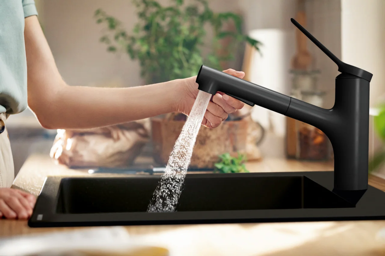 Hansgrohe Zesis M33 Einhebel-Küchenmischer 150 mit Ausziehbrause 2jet sBox lite Chrom