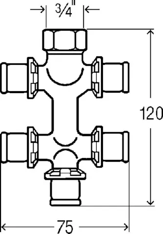 Viega „Sanfix P“ Verteiler 5-fach Viega „Sanfix P“ Verteiler 5-fach