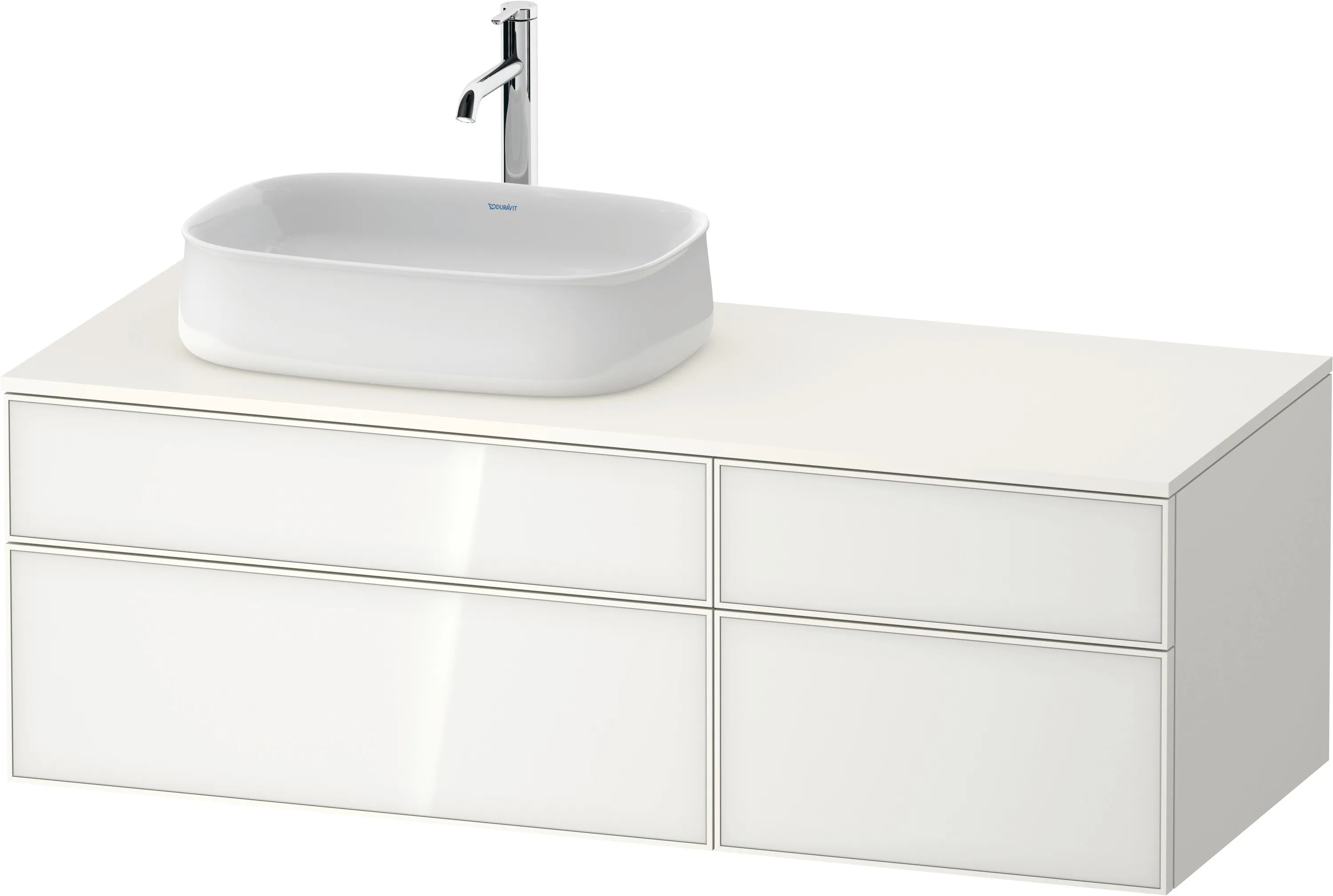 Duravit Waschtischunterschrank wandhängend „Zencha“ 130 × 44,2 × 55 cm