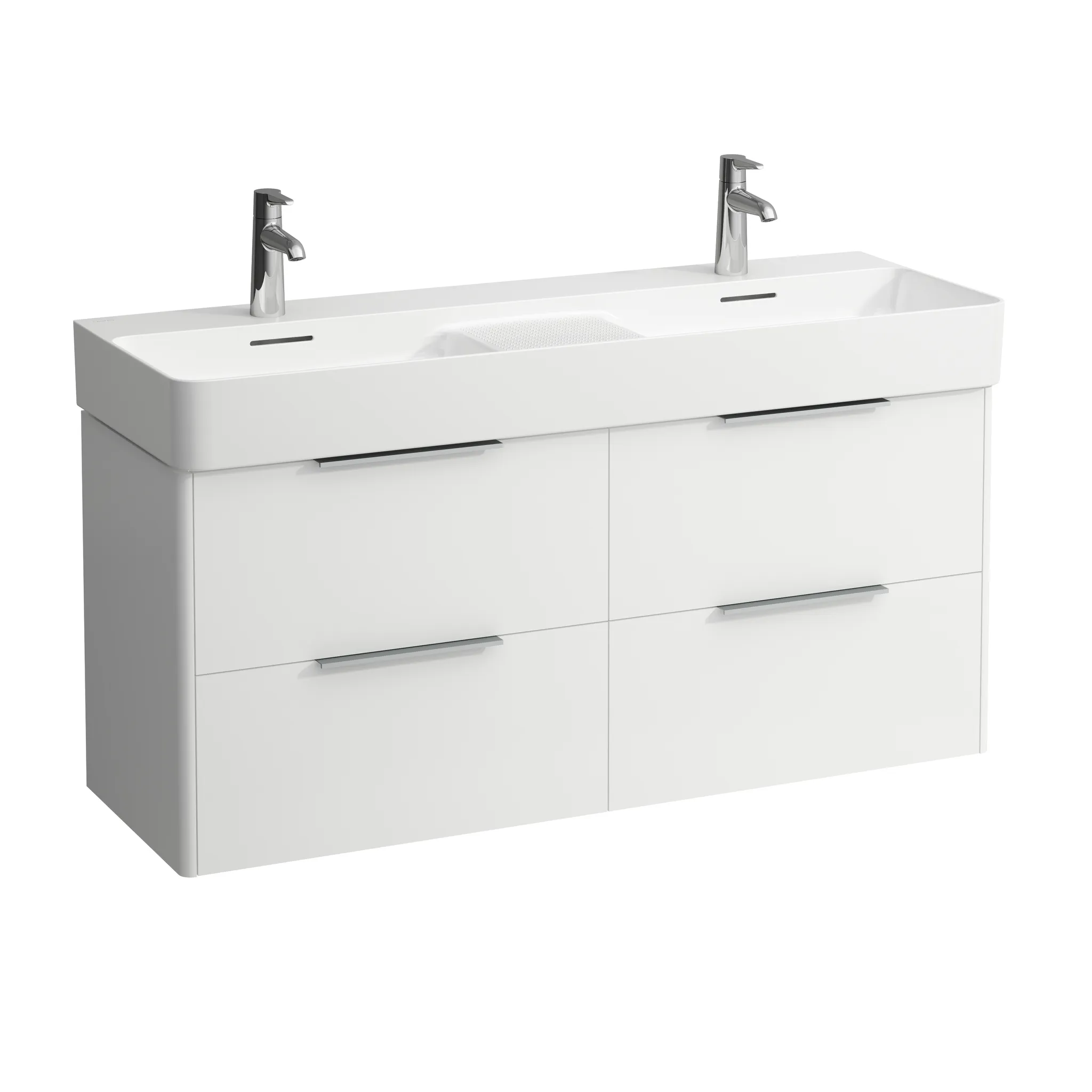 Waschtischunterbau BASE für VAL 391x1178,5x515 4 Schubladen mit Griff aluminium eloxiert für Waschtisch H814282 weiß matt Front- & Korpusfarbe: Weiß matt Waschtischunterbau BASE für VAL 391x1178,5x515 4 Schubladen mit Griff aluminium eloxiert für Waschtisch H814282 weiß matt Front- & Korpusfarbe: Weiß matt