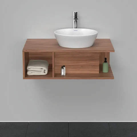 Duravit Waschtischunterschrank wandhängend „D-Neo“ 80 × 26 × 55 cm Nussbaum Natur
