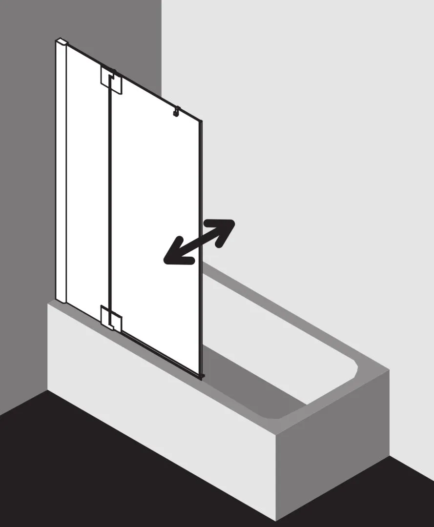 PASA XP PXDTL Pendelflügel mit Festfeld links, Höhe 1500 mm, Breitenverstellmaß 770-800 mm, Farbe Silber Mattglanz, Glas ESG Klar PASA XP PXDTL Pendelflügel mit Festfeld links, Höhe 1500 mm, Breitenverstellmaß 770-800 mm, Farbe Silber Mattglanz, Glas ESG Klar