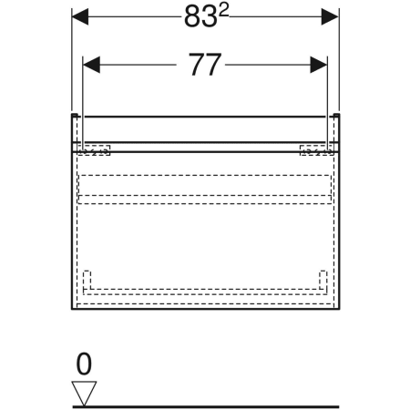Geberit Waschtischunterschrank „Renova Plan“ 83,2 × 60,6 × 44,6 cm