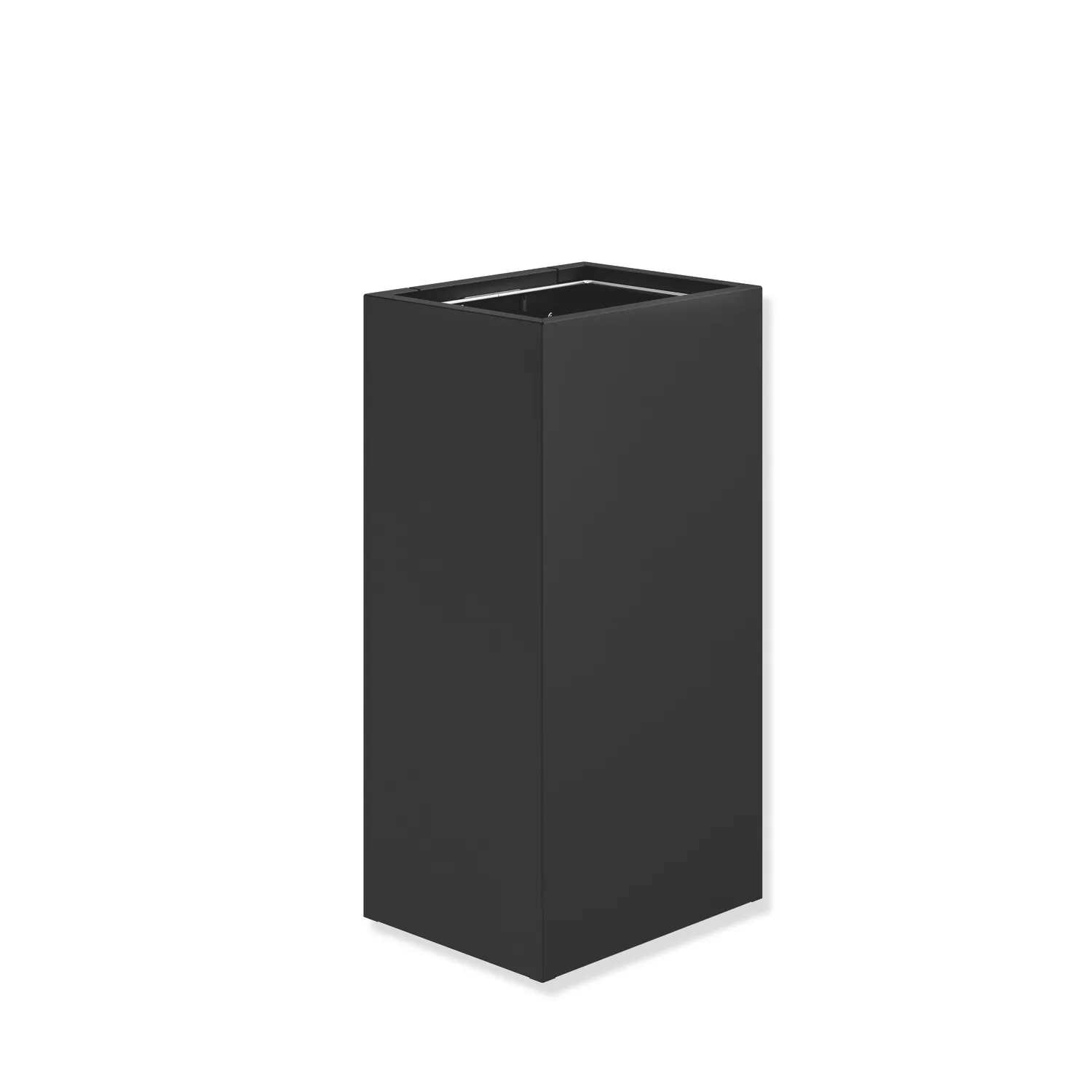 HEWI Abfalleimer „System 900“, Befestigung verdeckt in Schwarz tiefmatt HEWI Abfalleimer „System 900“, Befestigung verdeckt in Schwarz tiefmatt