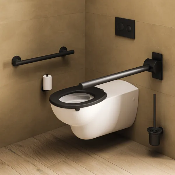Ideal Standard Toilettenbürstengarnitur „IOM“ 11,5 × 38,4 cm, Befestigung verdeckt Ideal Standard Toilettenbürstengarnitur „IOM“ 11,5 × 38,4 cm, Befestigung verdeckt