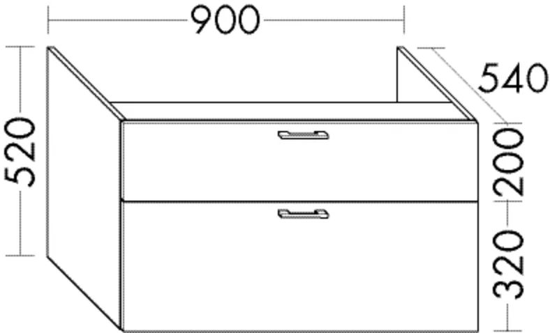 burgbad Hochschrank „Sys30“ 940 × 520 × 580 mm in Eiche Dekor Caramel