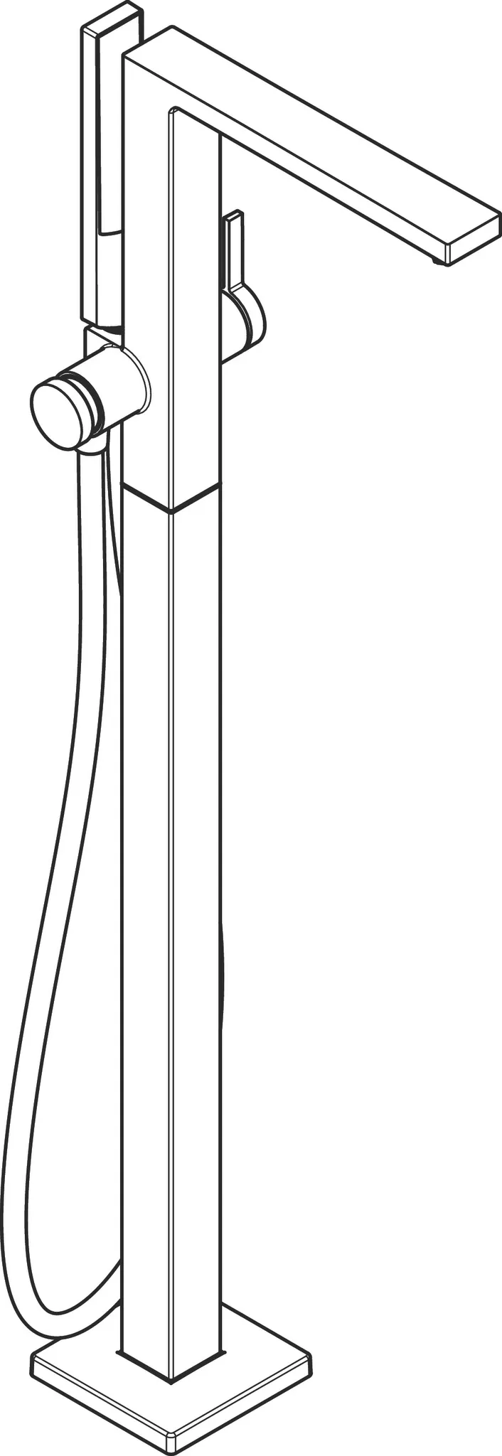 Tecturis E Einhebel-Wannenmischer bodenstehend Chrom Tecturis E Einhebel-Wannenmischer bodenstehend Chrom