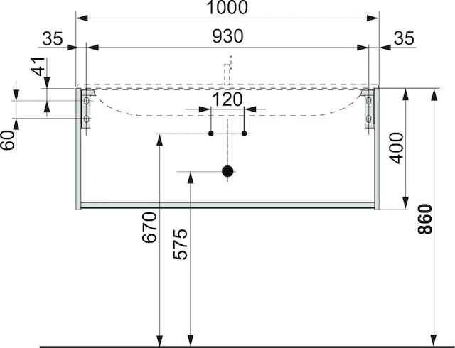 KEUCO X-LINE Waschtischunterbau mit Auszug 1000x400x490mm cashmere/cashmere KEUCO X-LINE Waschtischunterbau mit Auszug 1000x400x490mm cashmere/cashmere