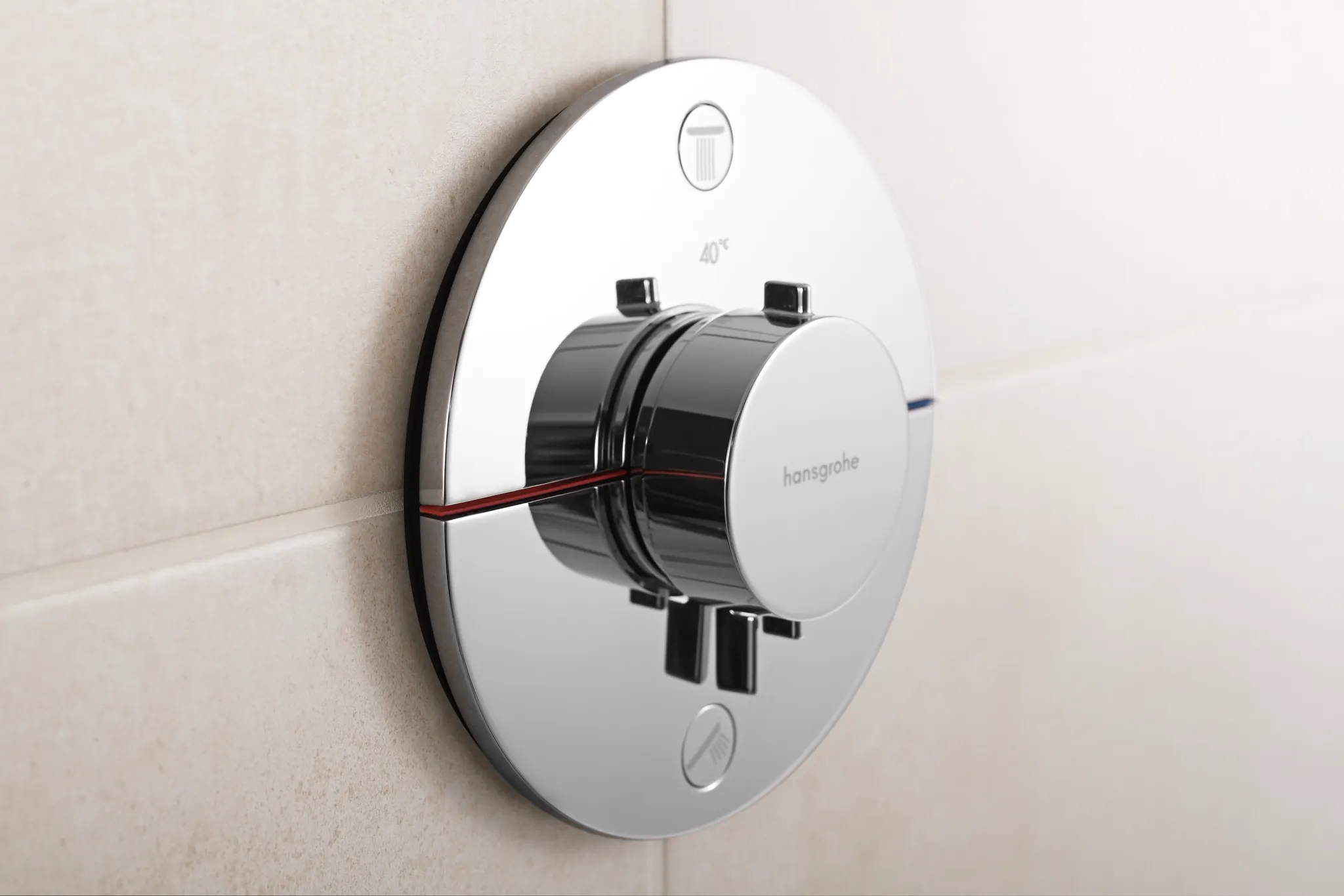 ShowerSelect Comfort S Thermostat Unterputz für 2 Verbraucher Chrom ShowerSelect Comfort S Thermostat Unterputz für 2 Verbraucher Chrom