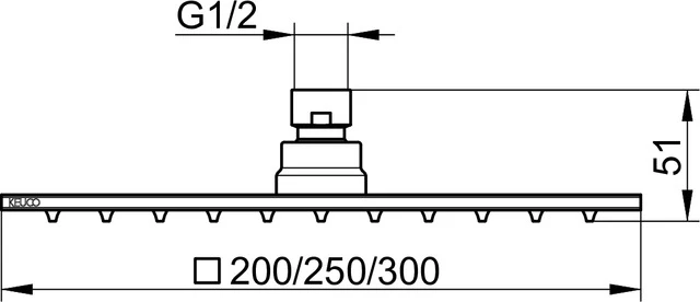Arm.-Zub. 59986010102 Kopfbrause eckig 200 x 200 mm Chrom-finish Arm.-Zub. 59986010102 Kopfbrause eckig 200 x 200 mm Chrom-finish