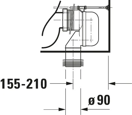 Stand-WC Kombi Happy D.2 630 mm Tiefspüler, fürSPK, Abg.Vario, weiß Stand-WC Kombi Happy D.2 630 mm Tiefspüler, fürSPK, Abg.Vario, weiß