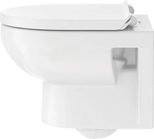 Duravit Wand-Tiefspül-WC Compact inkl. WC-Sitz „No.1“ 36,5 × 48 × 40 cm in Weiß Hochglanz, Befestigung sichtbar, ohne Spülrand Duravit Wand-Tiefspül-WC Compact inkl. WC-Sitz „No.1“ 36,5 × 48 × 40 cm in Weiß Hochglanz, Befestigung sichtbar, ohne Spülrand