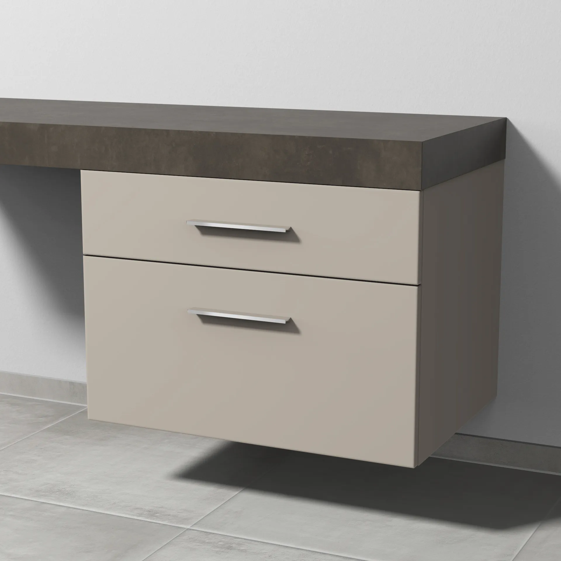 Sanipa Unterschrank „2morrow“ 700 × 510 × 520 mm in Kaschmir (matt)