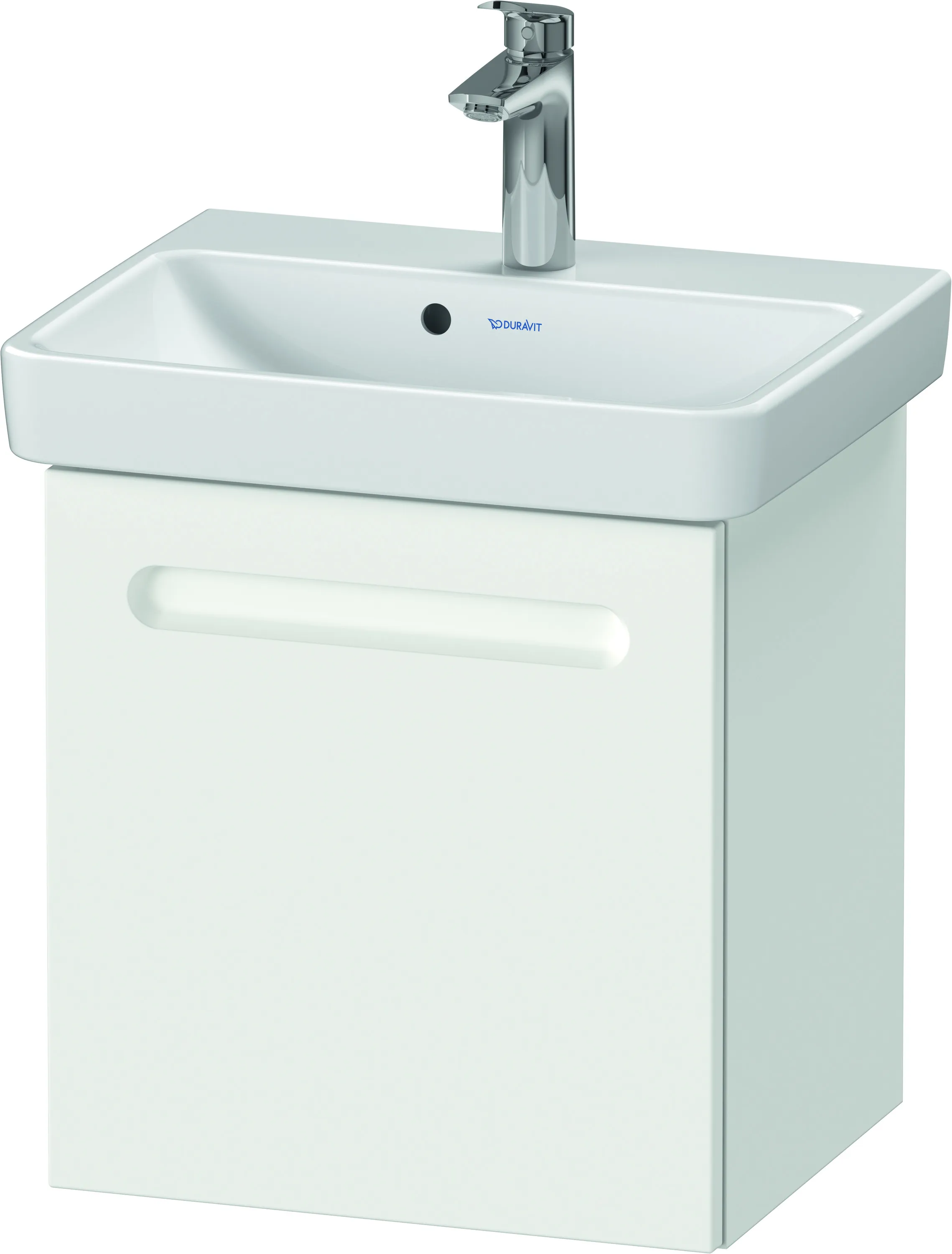 Duravit Waschtischunterschrank wandhängend „No.1“ 44 × 47,8 × 38,6 cm in Beton Matt