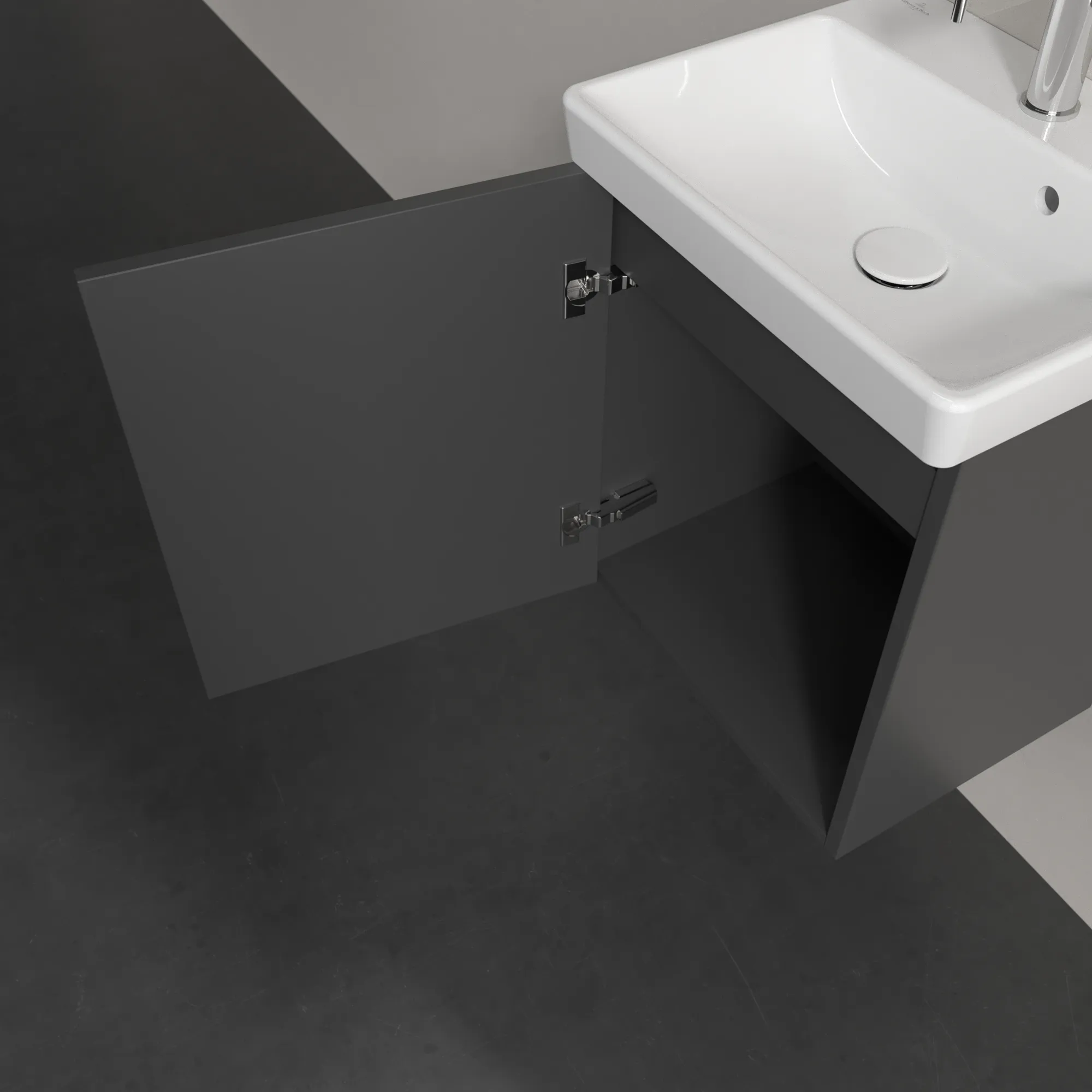 Villeroy & Boch Avento Unterschrank für Unterbauwaschbecken 426x514x384mm Graphite Villeroy & Boch Avento Unterschrank für Unterbauwaschbecken 426x514x384mm Graphite