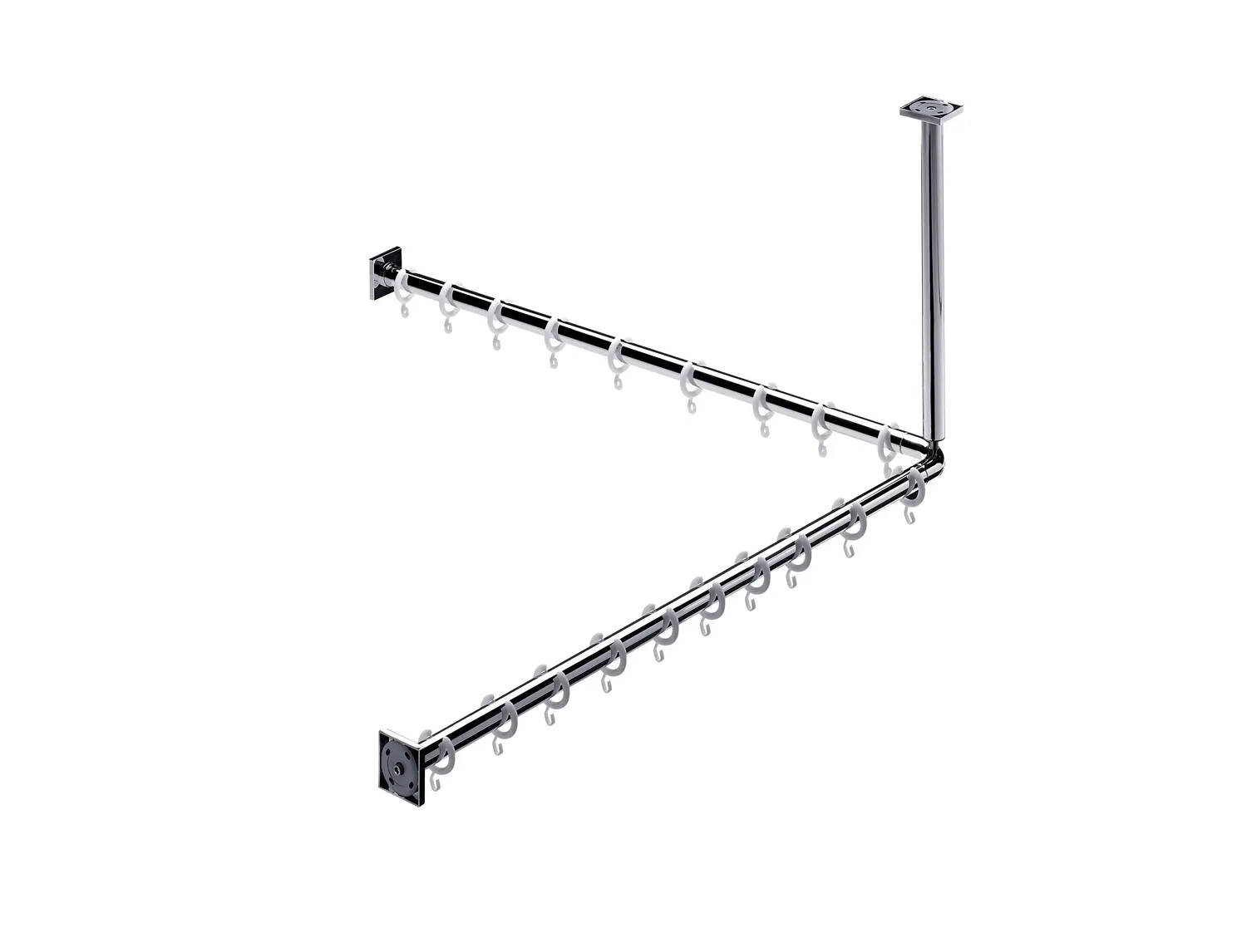 emco Duschvorhangstange „system 2“ 900 mm in chrom emco Duschvorhangstange „system 2“ 900 mm in chrom