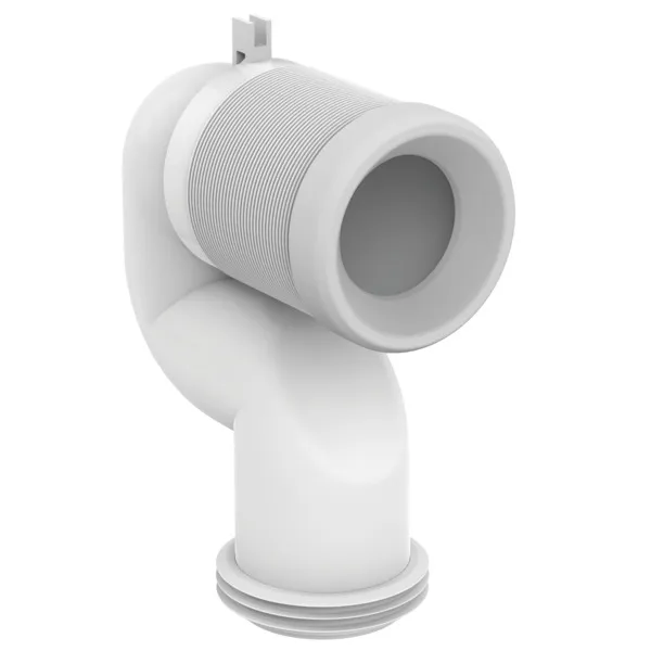 Ideal Standard WC-Anschlussstutzen T002667, 90 Grad Bogen, weiß, 0,74 kg Ideal Standard WC-Anschlussstutzen T002667, 90 Grad Bogen, weiß, 0,74 kg