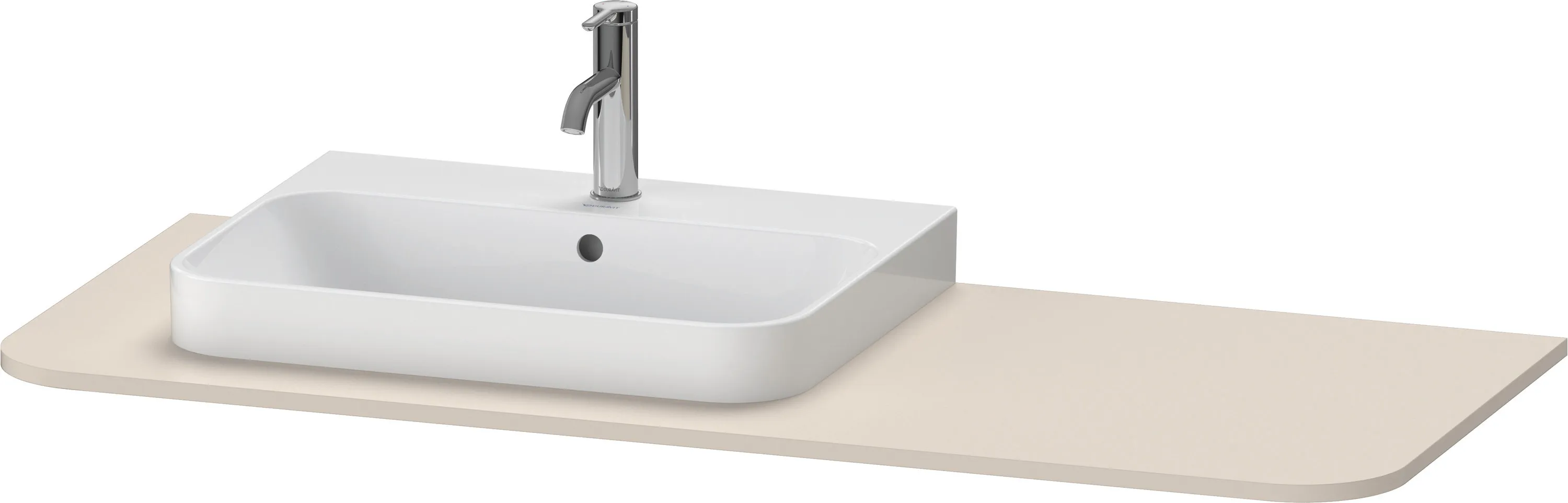 Duravit Konsole „Happy D.2 Plus“, links in Taupe Supermatt Duravit Konsole „Happy D.2 Plus“, links in Taupe Supermatt