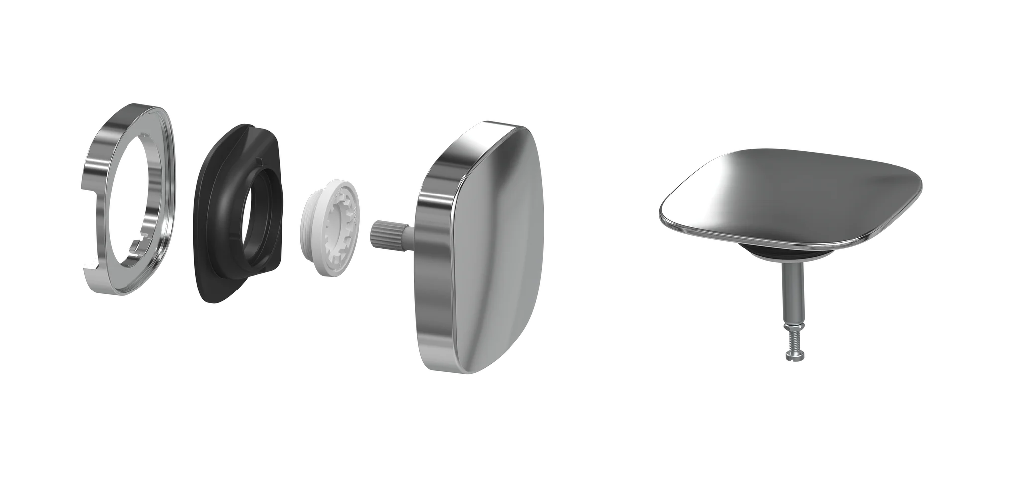 Feinbauset Square Twist Plus 4119, chrom