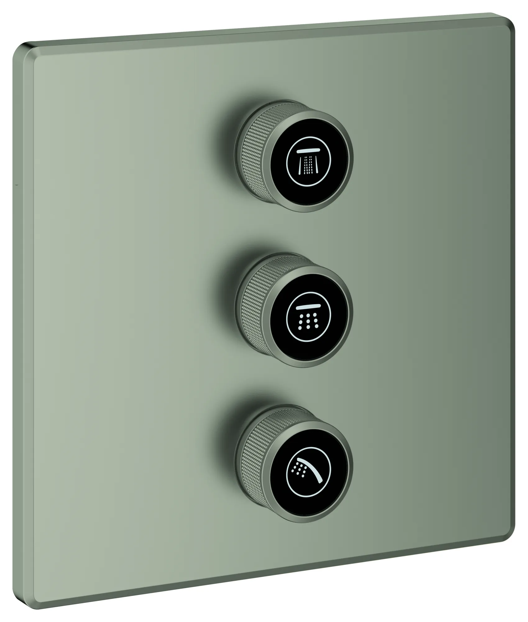 Grohe Grohtherm SmartControl 3-fach Unterputzventil Fertigmontageset Rapido SmartBox satin steel