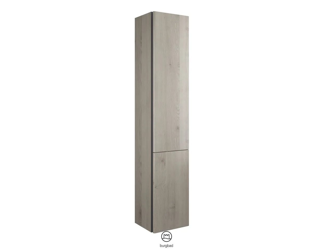 Hochschrank, 2 Türen;4 Glaseinlegeböden;1 fester Boden, Tiefe: 320 mm, Breite: 350 mm, Höhe: 1760 mm