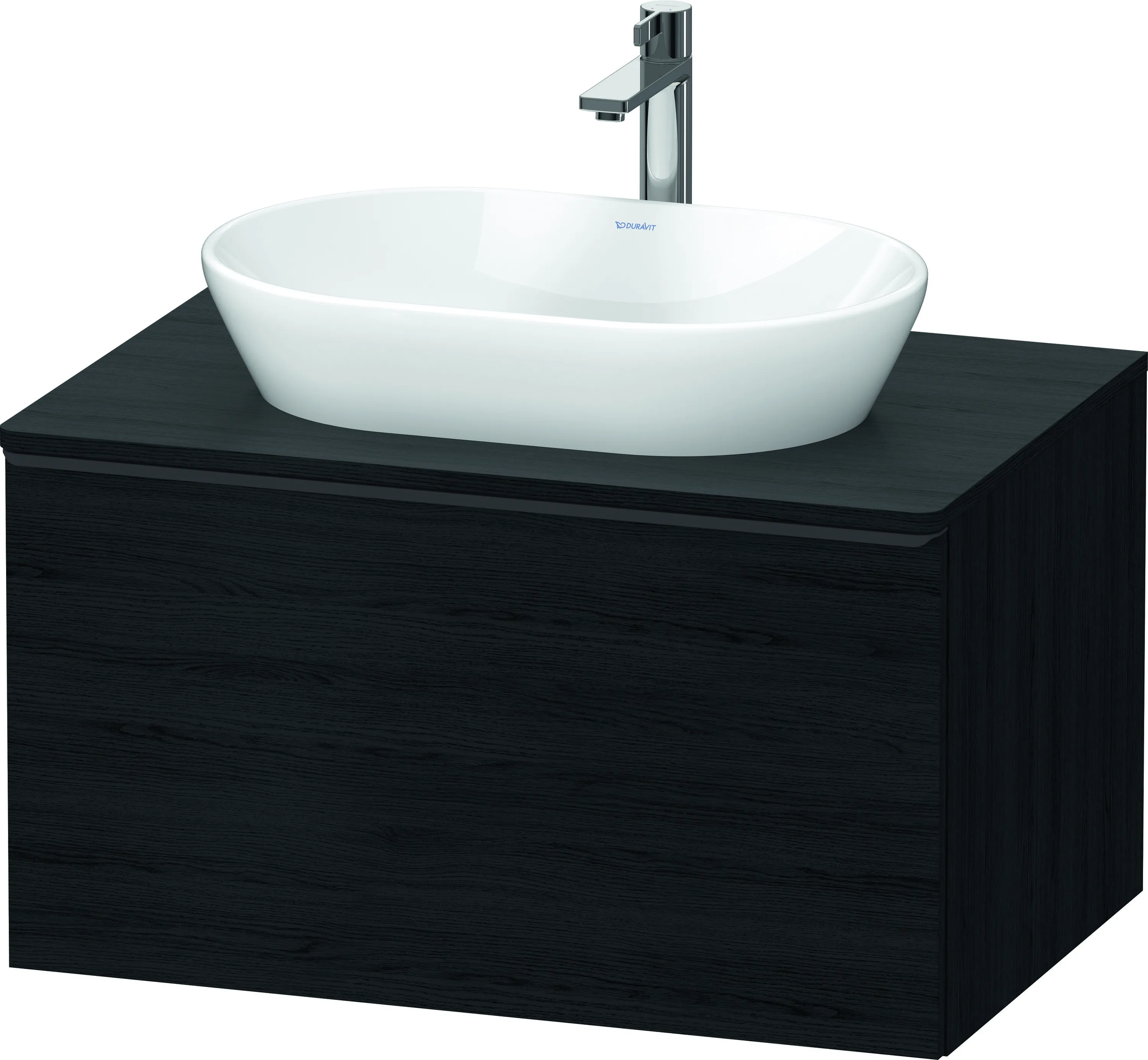 Duravit Waschtischunterschrank wandhängend „D-Neo“ 80 × 45,9 × 55 cm Eiche Schwarz