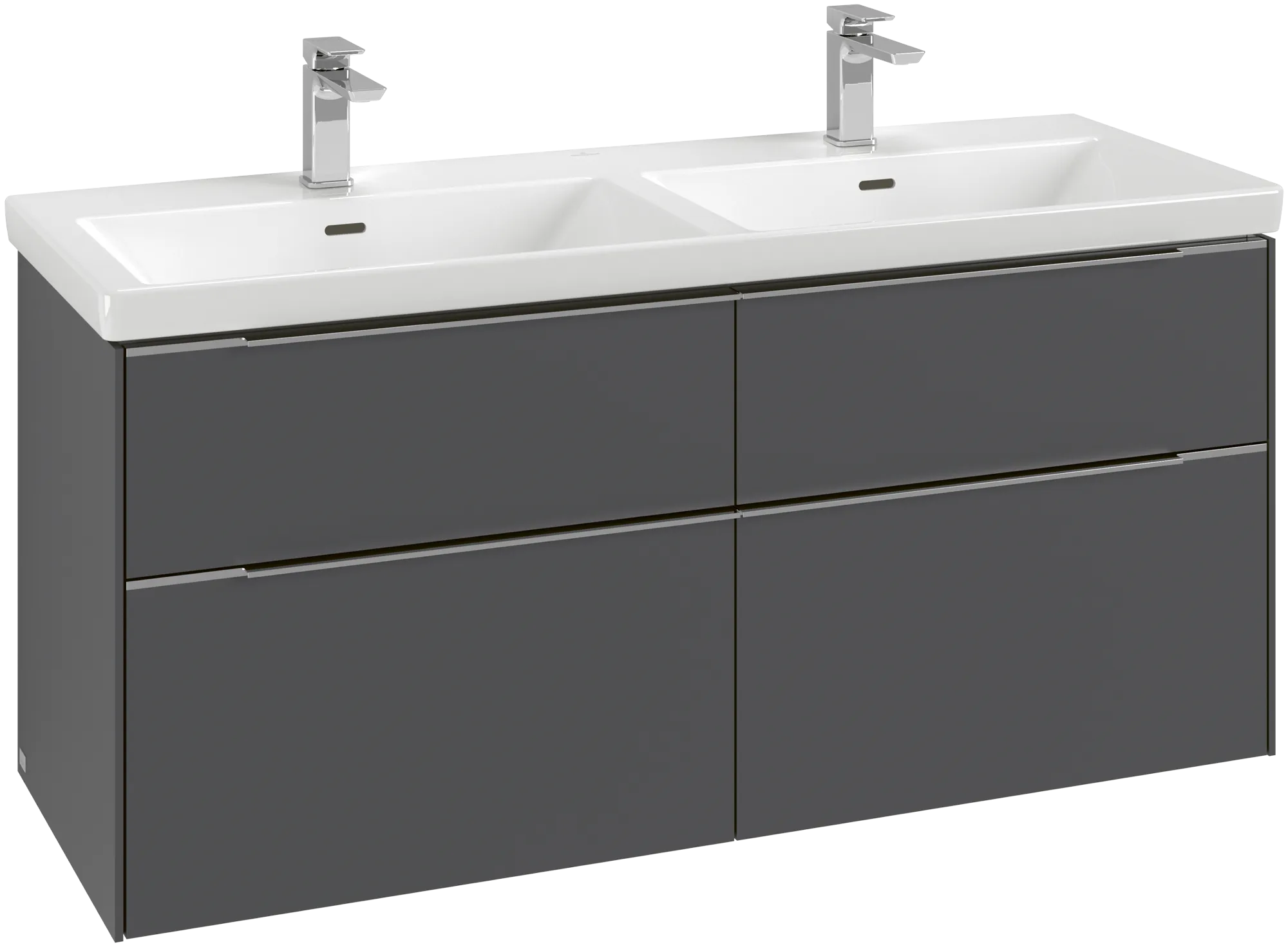 Villeroy & Boch Subway 3.0 Waschbeckenunterschrank C56802, 1272x576x478 mm, Graphite