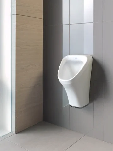Urinal Durastyle, Zulauf von hinten für Batterieanschluss, ohne Fliege, weiß