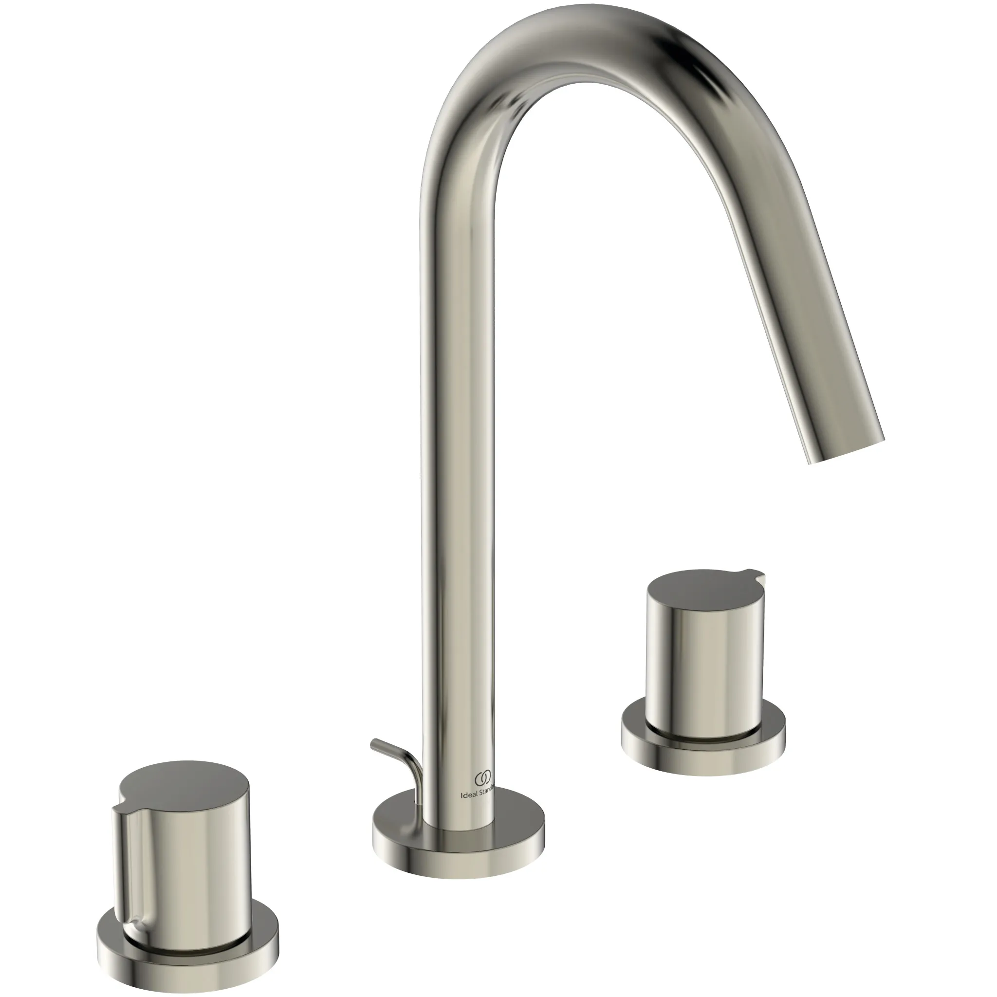 Ideal Standard Waschtischarmatur Joy, 3-Loch, Ausladung 127 mm, Farbe Silver Storm