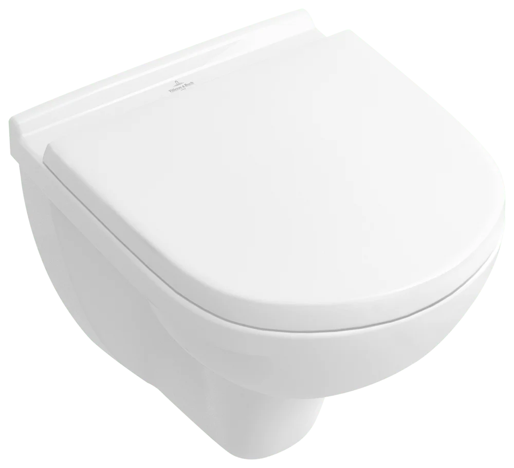 Villeroy & Boch O.novo Tiefspül-WC Compact 568810, oval, wandhängend, Weiß Alpin CeramicPlus