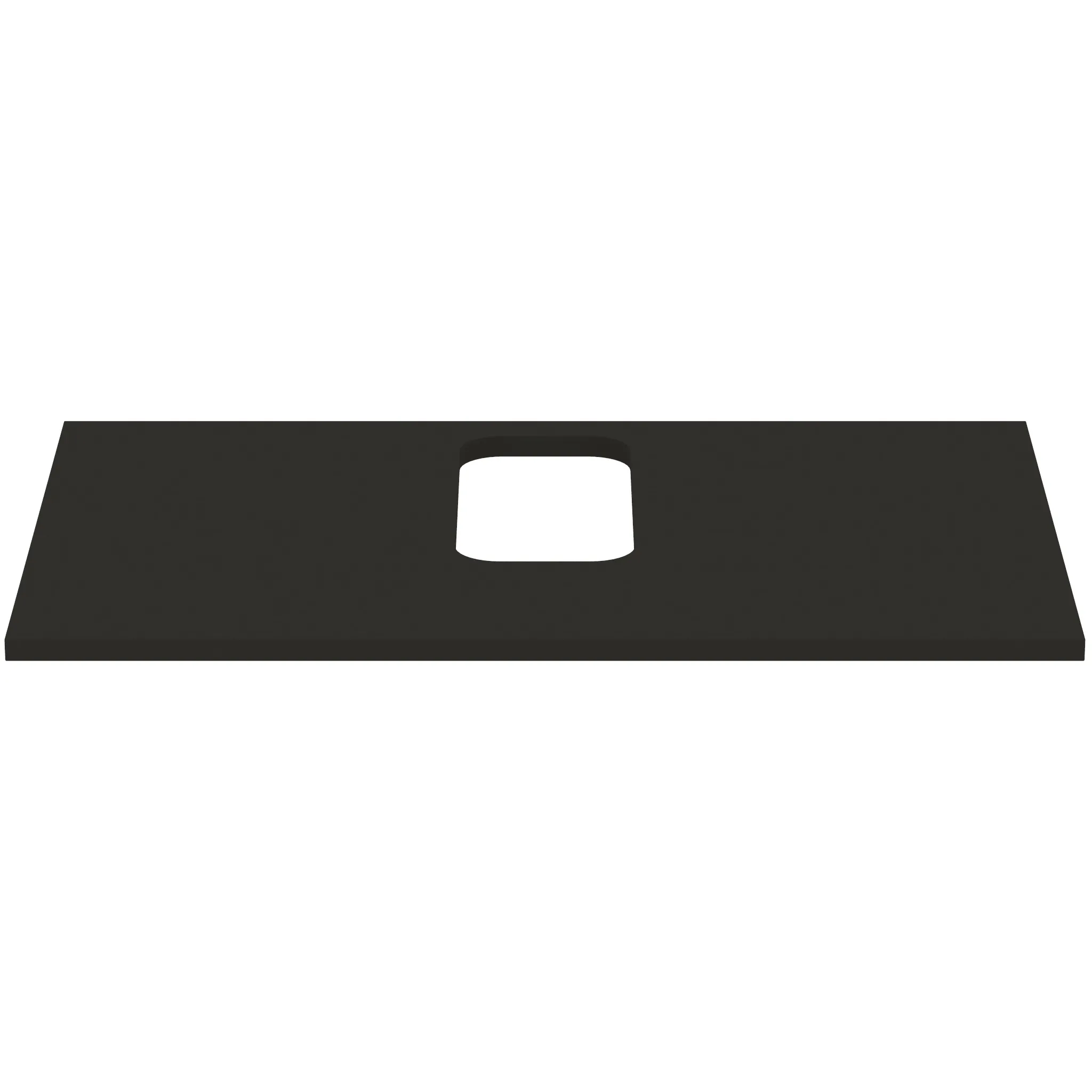 Waschtischplatte i.life B mittiger Ausschnitt für ein Wand-Waschtisch 802x507x18mm Weiß matt