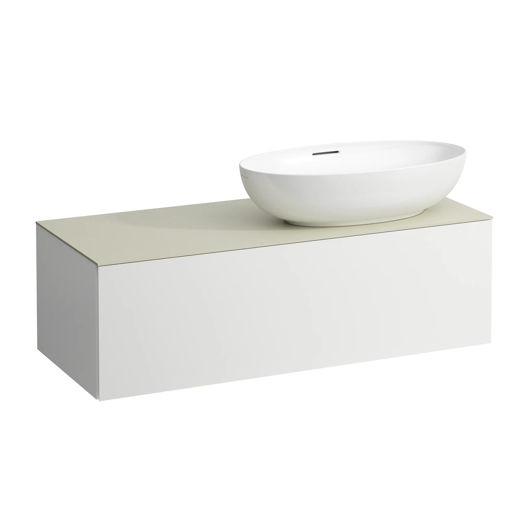 Schubladenelement (Waschtischunterbau+Waschtischplatte) ILBAGNOALESSI 500x1200x370 1 Schublade integrierte versteckte Griffe seitlich Vollauszug Soft-Close Ausschnitt rechts Calce Avorio Top passend zu Waschtisch H818975/6 H818977/8 Weiß matt Schubladenelement (Waschtischunterbau+Waschtischplatte) ILBAGNOALESSI 500x1200x370 1 Schublade integrierte versteckte Griffe seitlich Vollauszug Soft-Close Ausschnitt rechts Calce Avorio Top passend zu Waschtisch H818975/6 H818977/8 Weiß matt