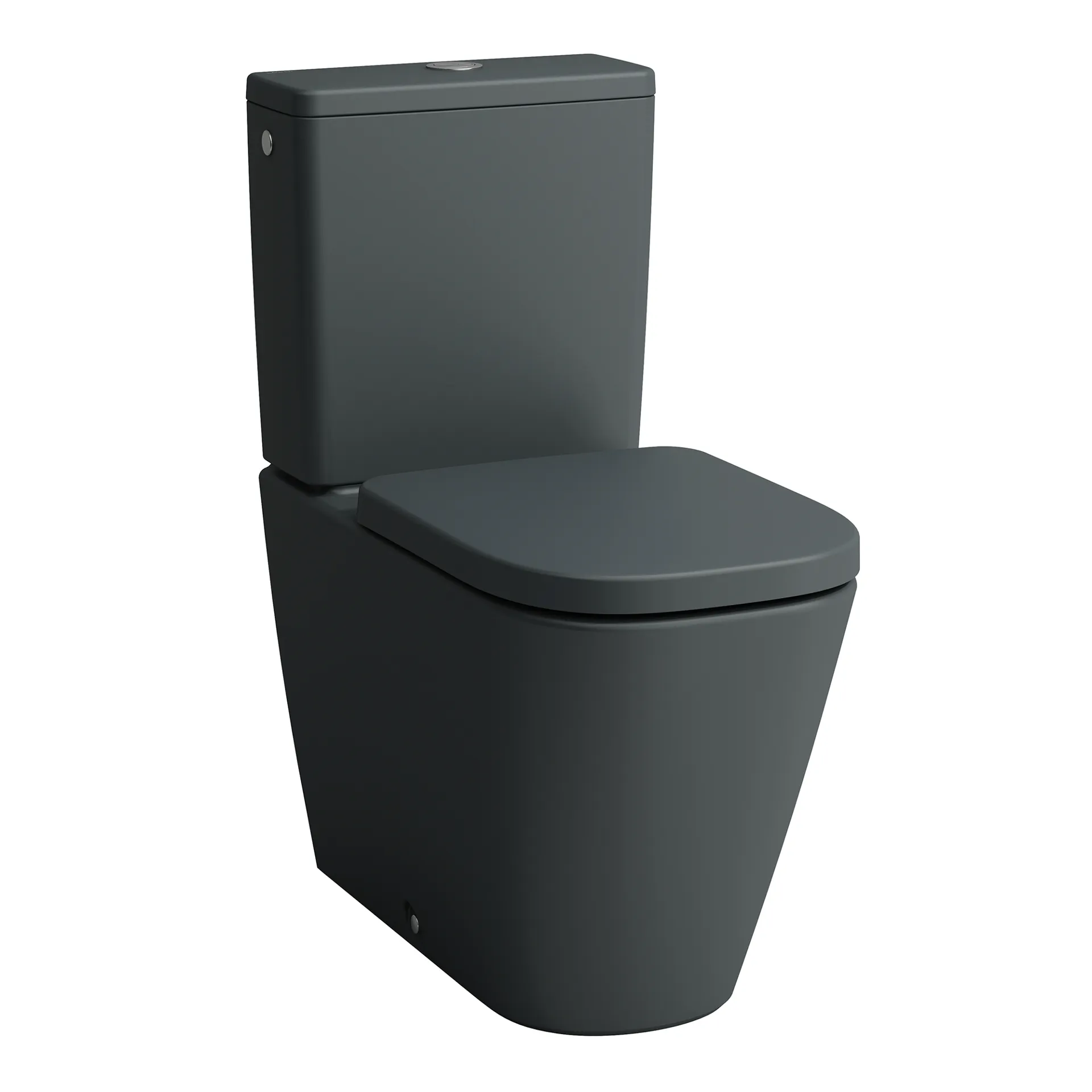 Laufen Stand-Tiefspül-WC Silent Flush „Meda“ 360 × 440 × 680 mm in Graphit (matt), Abgang variabel, ohne Spülrand Laufen Stand-Tiefspül-WC Silent Flush „Meda“ 360 × 440 × 680 mm in Graphit (matt), Abgang variabel, ohne Spülrand