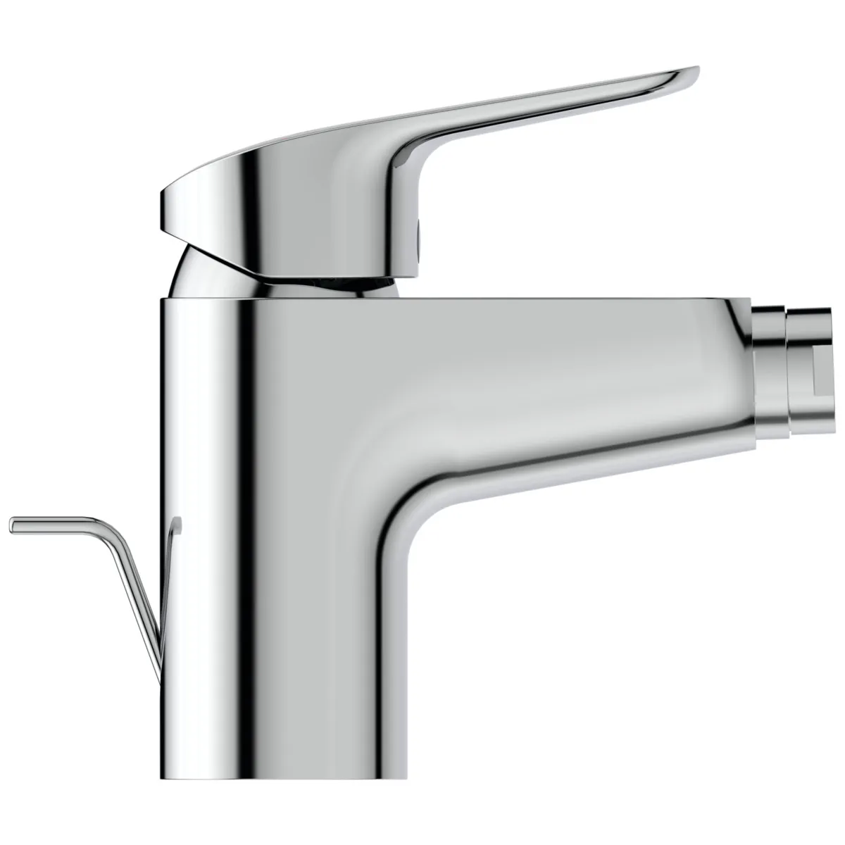 Bidetarmatur Ceraflex, Ausladung 114mm, mit Ablaufgarnitur aus Kst., Chrom Bidetarmatur Ceraflex, Ausladung 114mm, mit Ablaufgarnitur aus Kst., Chrom