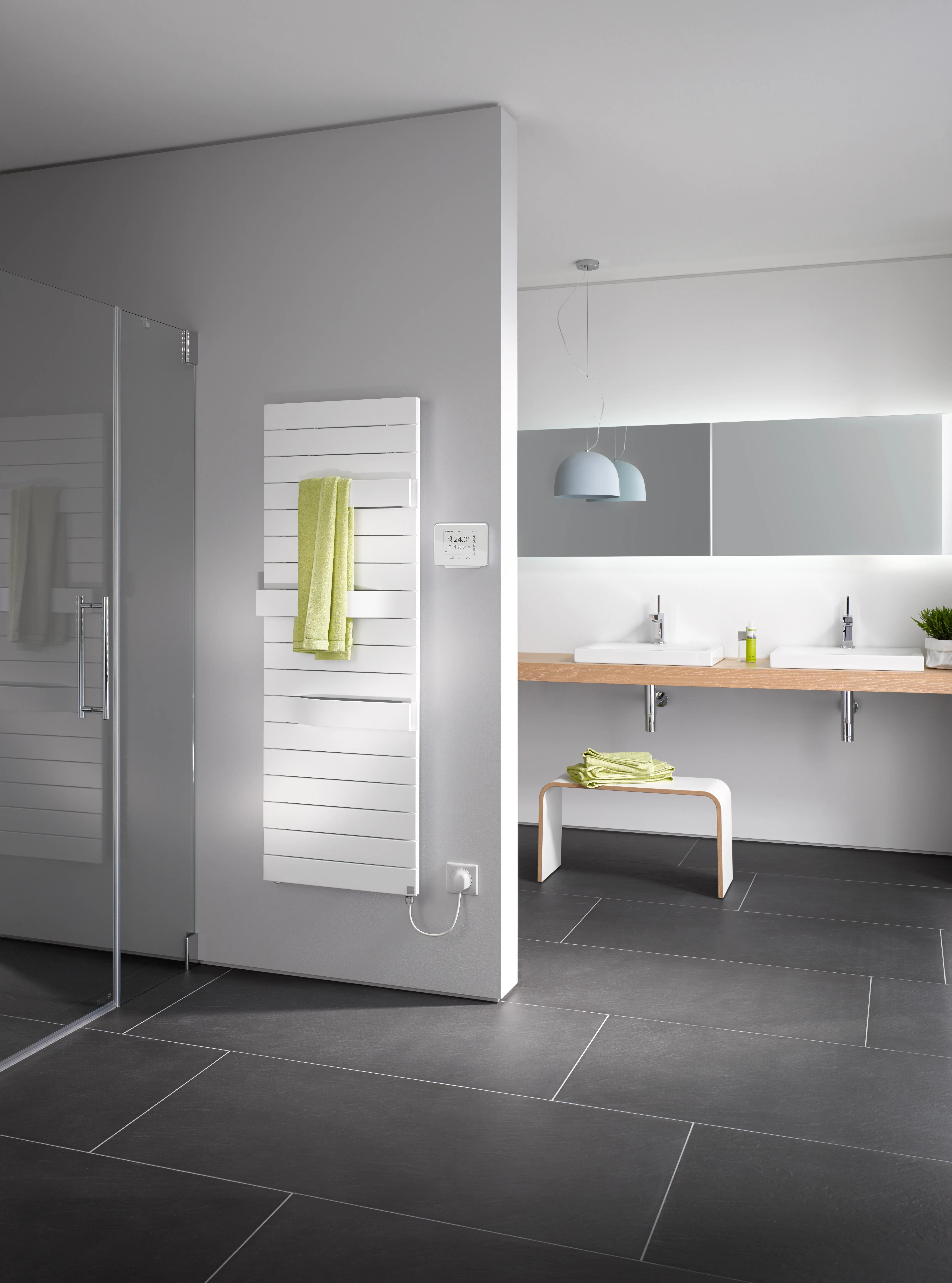 Kermi Design-Elektroheizkörper „Tabeo®-E“ 50 × 119,7 cm in Graphit Metallic Kermi Design-Elektroheizkörper „Tabeo®-E“ 50 × 119,7 cm in Graphit Metallic