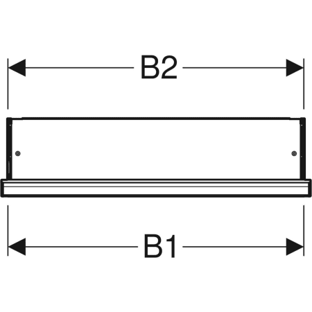 Geberit Spiegelschrank „ONE“ in schwarz matt / Aluminium pulverbeschichtet