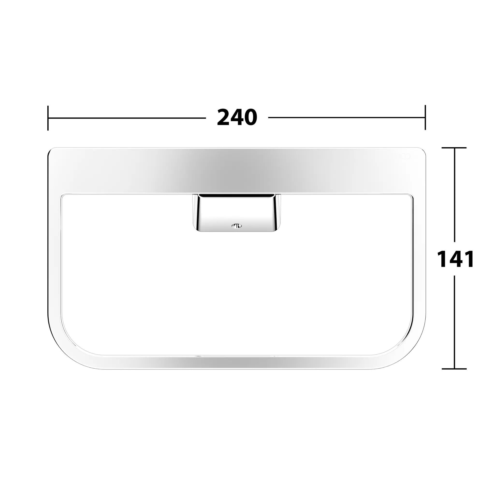 KEUCO AVENO Handtuchring verchromt