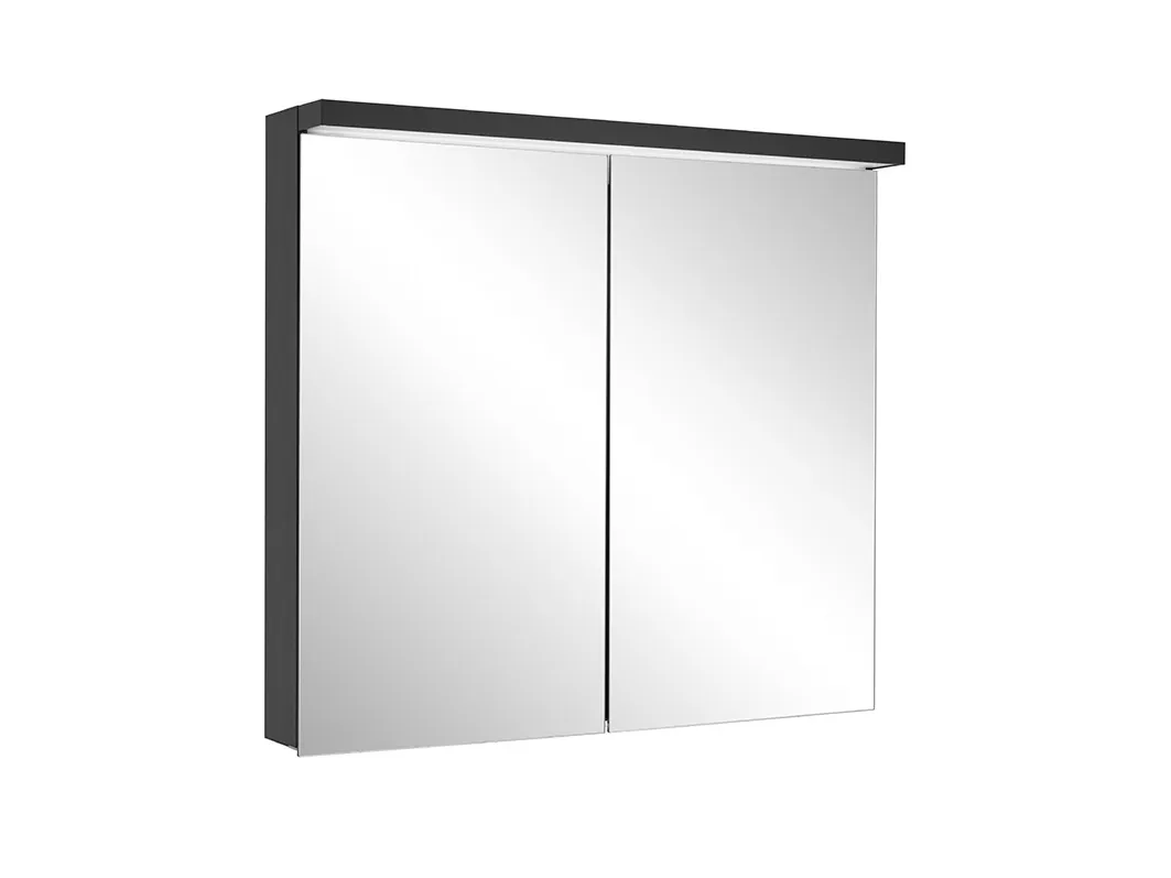 Schneider Spiegelschrank „BORDO TW“ 895 × 731 × 178 mm in schwarz matt Schneider Spiegelschrank „BORDO TW“ 895 × 731 × 178 mm in schwarz matt