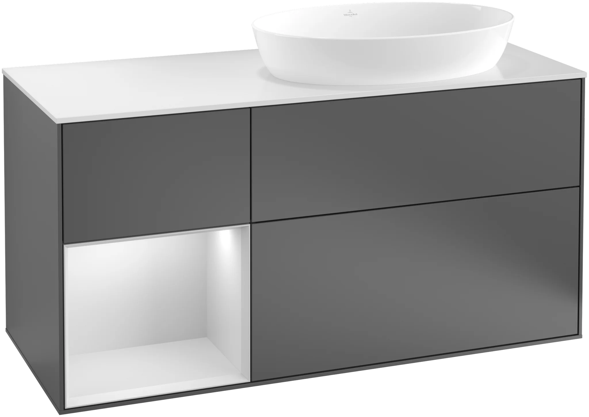 Villeroy & Boch Finion Waschbeckenunterschrank GA4 1200x603x501mm mit Beleuchtung Villeroy & Boch Finion Waschbeckenunterschrank GA4 1200x603x501mm mit Beleuchtung