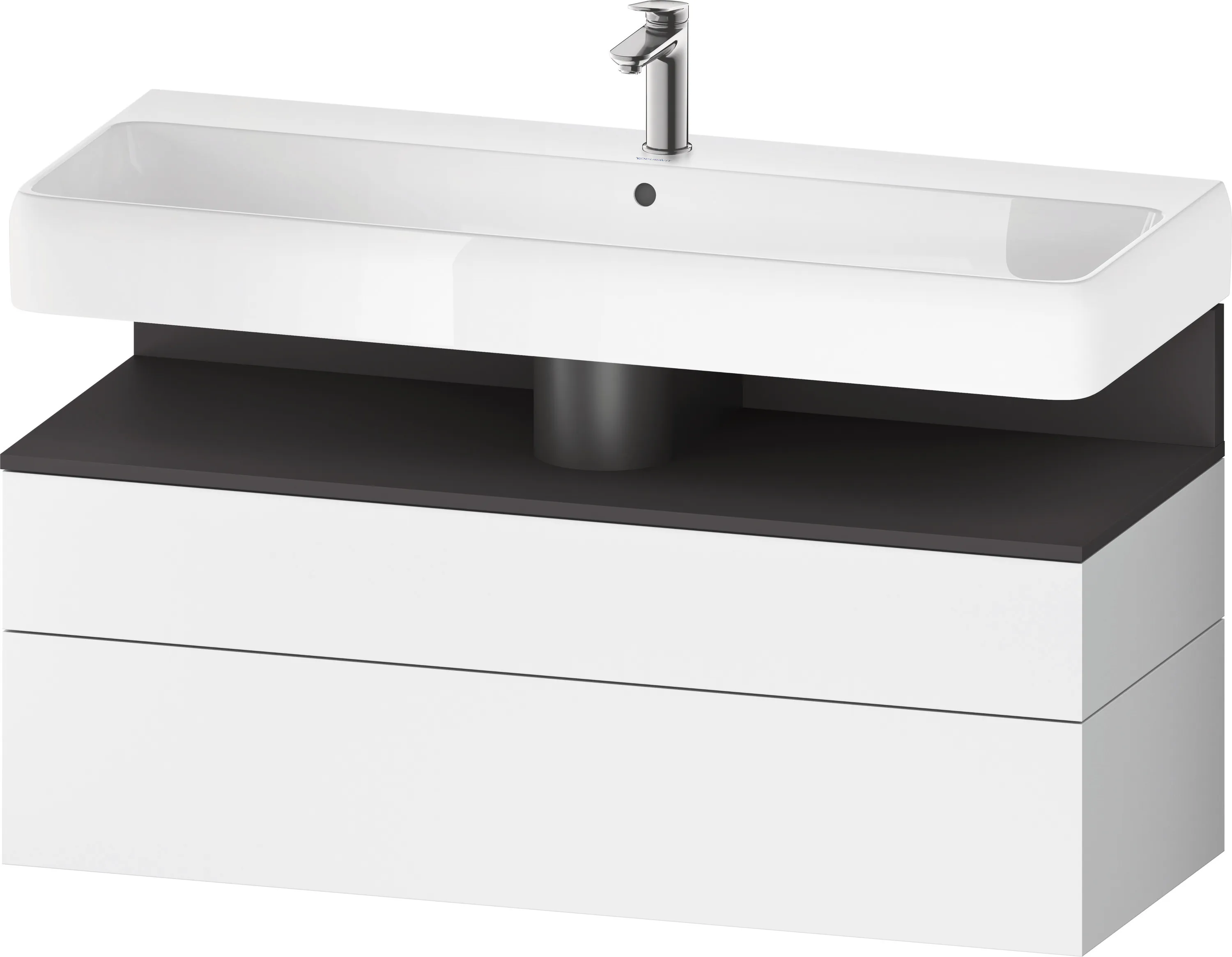 Duravit Waschtischunterschrank wandhängend „Qatego“ 119 × 59 × 47 cm, mit Beleuchtung Duravit Waschtischunterschrank wandhängend „Qatego“ 119 × 59 × 47 cm, mit Beleuchtung